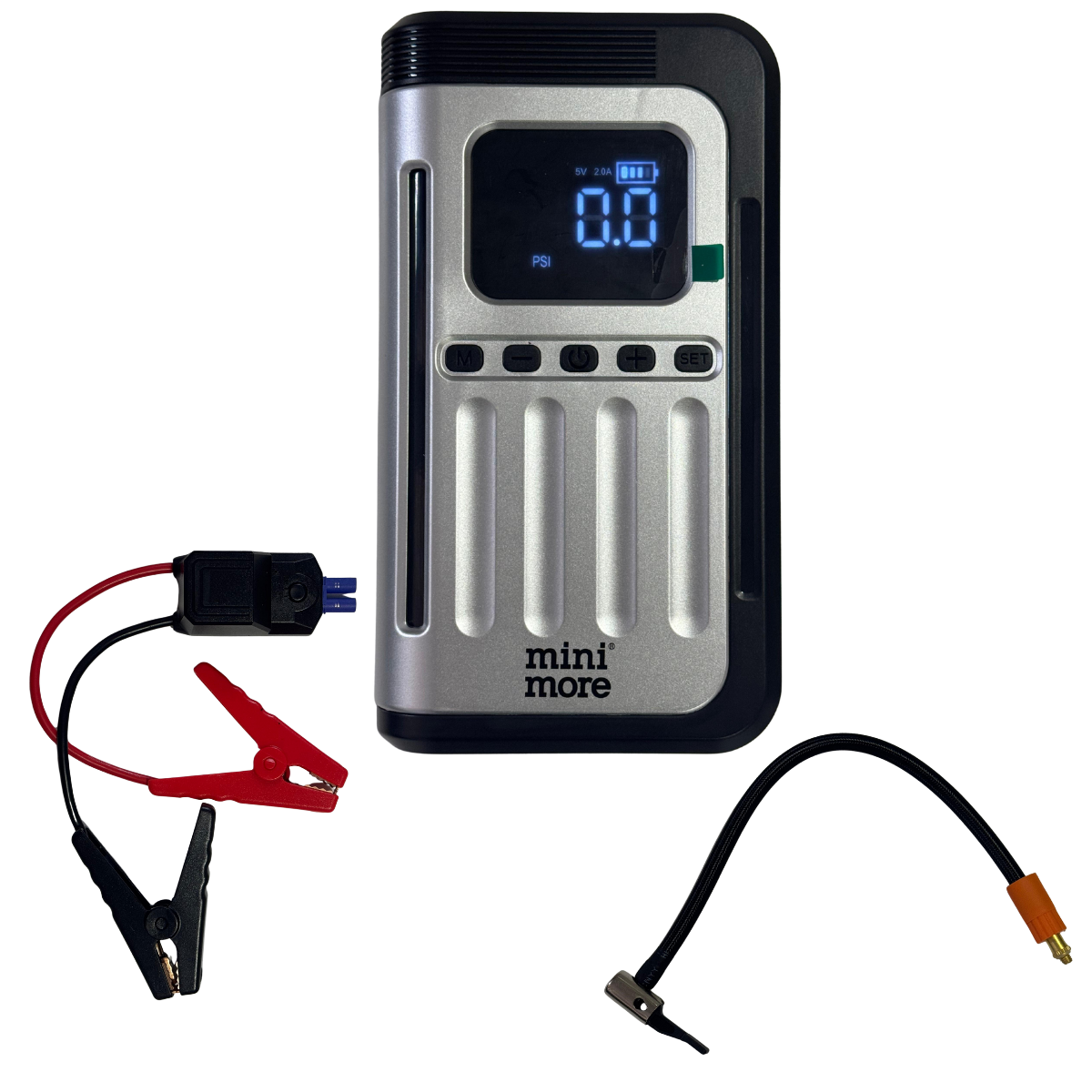 MİNİ MORE 12000mAh POWERBANK ARAÇ AKÜ ŞARJ LASTİK HAVA KOMPRESÖRÜ ŞİŞİRİCİ TAŞINABİLİR DİJİTAL KABLOSUZ EL FENERİ