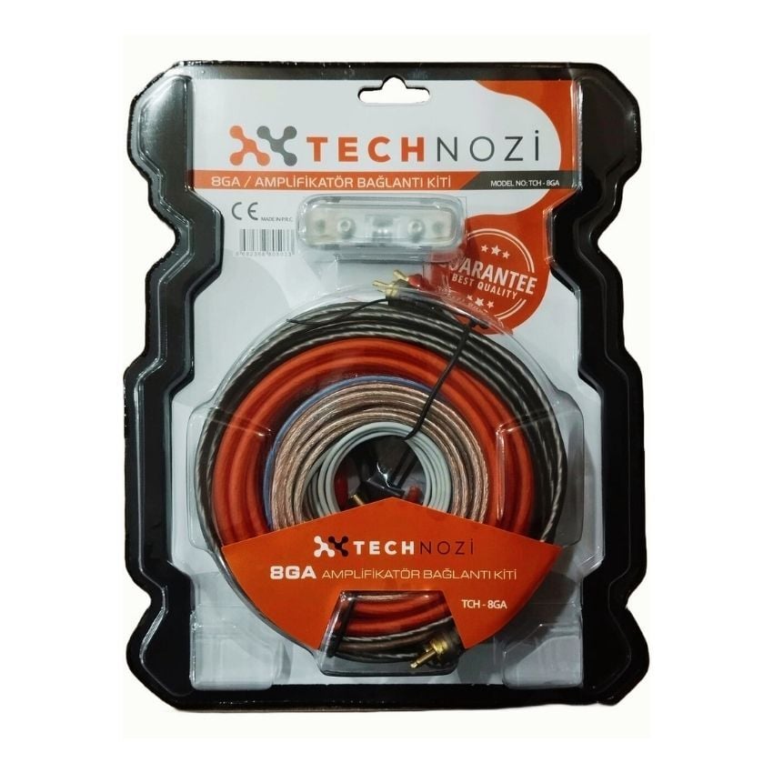 TECHNOZİ TCH-8GA 8 KİT OTO ANFİ KABLO SETİ 8GA