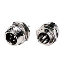 Mike Mayk Fiş Şase Konnektör 4 Pin 12mm Erkek