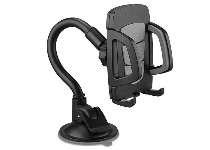 HYTECH HY-XH20 Vantuz + Braketi 360 Derece Siyah-Gri Telefon Tutucu