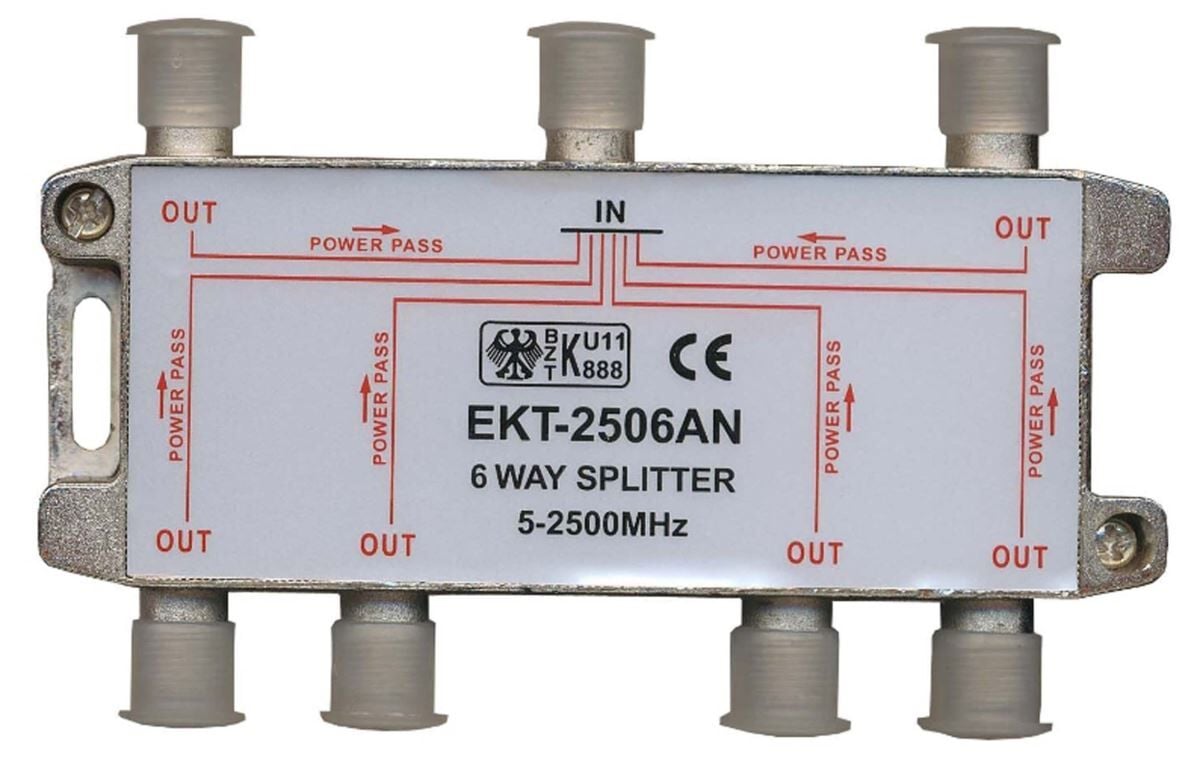 E-335D 6'lı Anten Splitter Powerpass