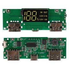 Weko WK-22851 Lityum Pil Powerbank Şarj Modülü Dijital Ekranlı İki Port 5V-2.1A
