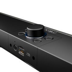 Mikado MD-SBT31 Siyah 5W*2 1200mAh BT,RGB,TF Card,Type-C ,USB Soundbar Speaker