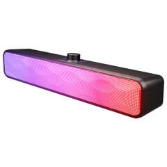 Mikado MD-SBT31 Siyah 5W*2 1200mAh BT,RGB,TF Card,Type-C ,USB Soundbar Speaker