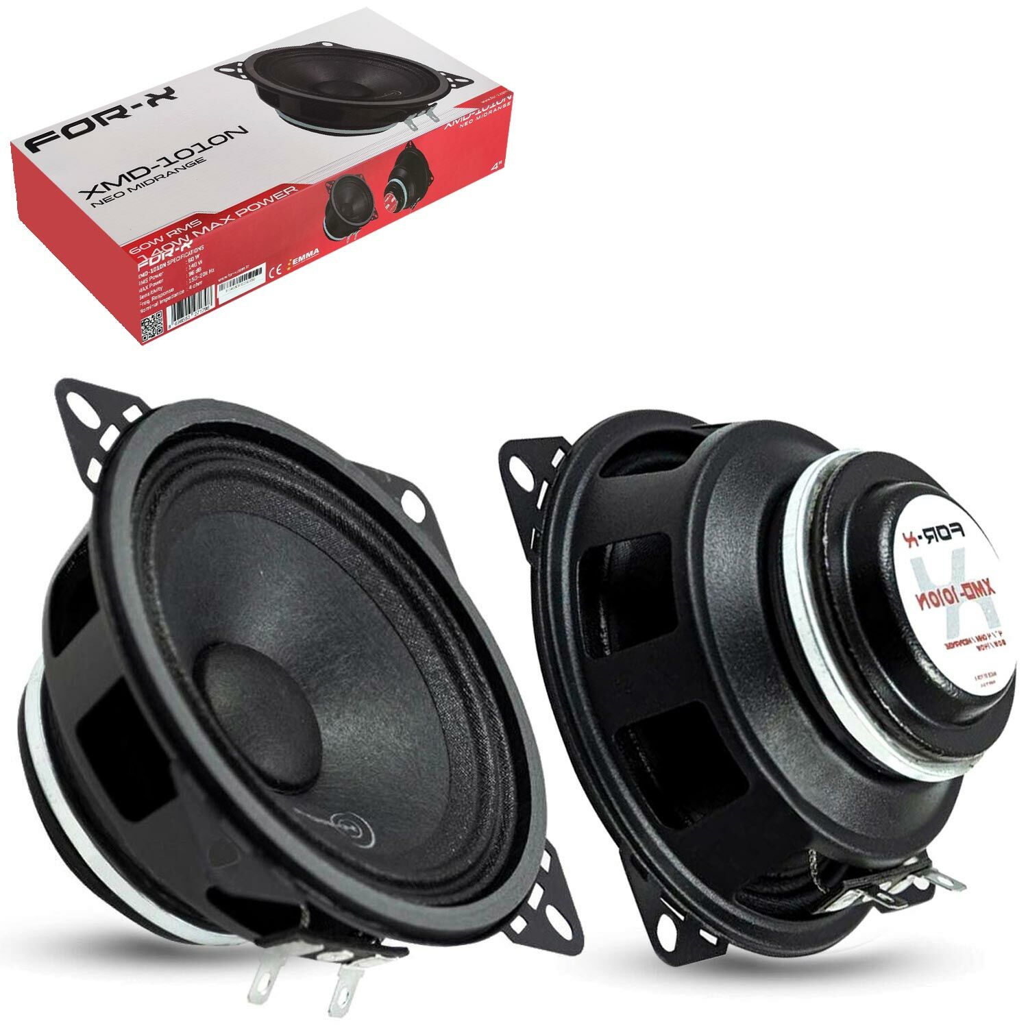 FOR-X XMD-1010N Oto Midrange 10cm 140 Watt 2 Adet