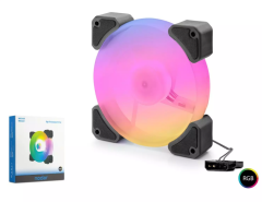 NODAR ND-2660 Kasa Fanı RGB 12 cm - Siyah