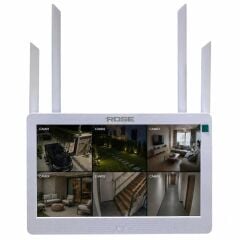 Rose 6 PTZ Kameralı 10.1'' Lcd Ekranlı Sesli Kablosuz Wifi Kamera Seti