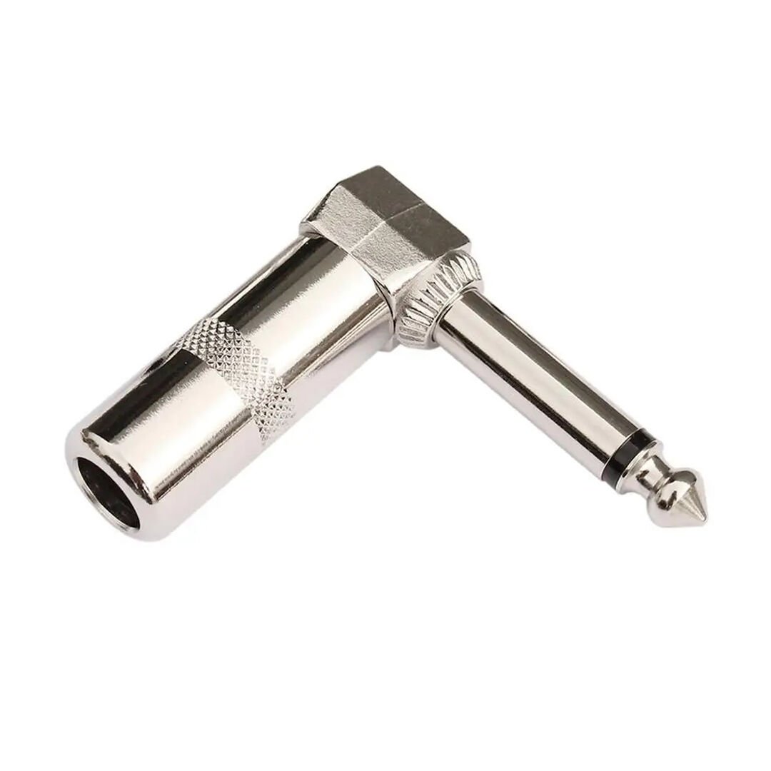 GİTAR JACK 6.3 MM MONO L TİP METAL JACK (ÇK-68)