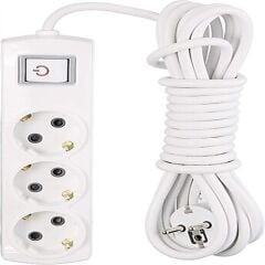 Eko Grup 3'lü Priz 3mt Anahtarlı S-958FF