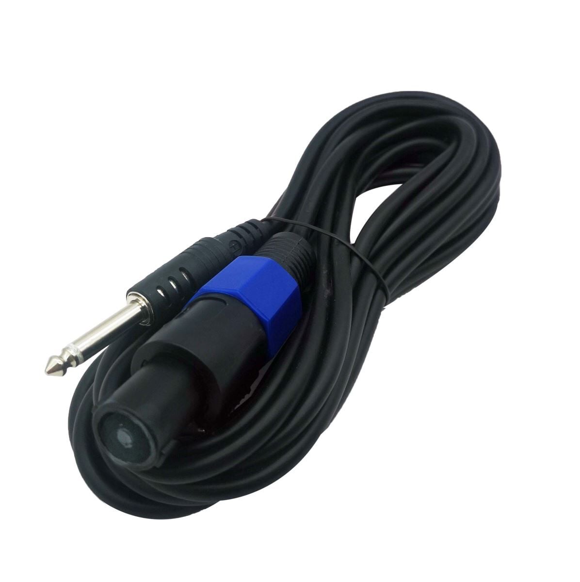 6.3mm Mono Speakon Tip Dişi 5mt Mikrofon Kablo Siyah Renk G-526G (AVD-226)