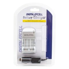Digital Efcell 123A - 16340 - 17335 2 li Ev Ve Araç Pil Şarj Cihazı