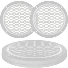 Renkli Hoparlör Kapak 16cm Led Takılabilir 2 Adet beyaz