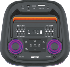 Rose HP-2150 Partybox Kablosuz El Mikrofonlu Sarjlı Bluetooth Dual 6.5' Hoparlör