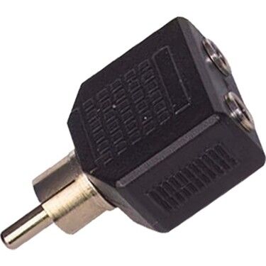 1 RCA ERKEK / 3.5 MM STEREO 2 DİŞİ ÇEVİRİCİ JACK (ÇK-35)