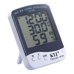 PowerMaster PM-6233 Termometre Oda Tipi Ekranlı Sıcaklık ve Nem Ölçer - Saat Özellikli