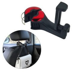 2IN1 ARABA KOLTUK ARKASI KANCA ASKILIK- TELEFON TUTUCU (SKT-70)