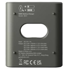 GP Recyko B441 Usb 4 lü AA - AAA Pil Şarj Cihazı (GPACSB44103 GPB441R21-2GTLB1)