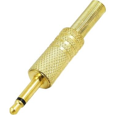 Gold stereo jack 3.5 mm aux jack gold aux jack kulaklık erkek jack  (ÇK-37)