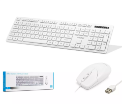 NODAR KM-8520 Klavye ve Mouse Seti - Beyaz