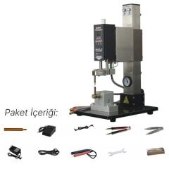Glitter G350 Pnömatik Profesyonel Otomatik Pil Puntalama Kaynak Makinesi Kaynak Başlığı ve Kontrol Ünitesi