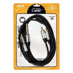 Magicvoice LD398 2x 6.3 Mm Mono Erkek - 2x Rca Erkek 1.5 Metre Kablo