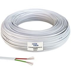 TELEFON KABLOSU 2'Lİ BEYAZ FLAT KÖKEN 100 METRE  TELEFON KABLOSU 2'Lİ BEYAZ FLAT (3270)