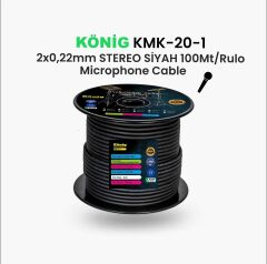 KÖNİG KMK 20-1 MONO MİKROFON KABLOSU (SİYAH)