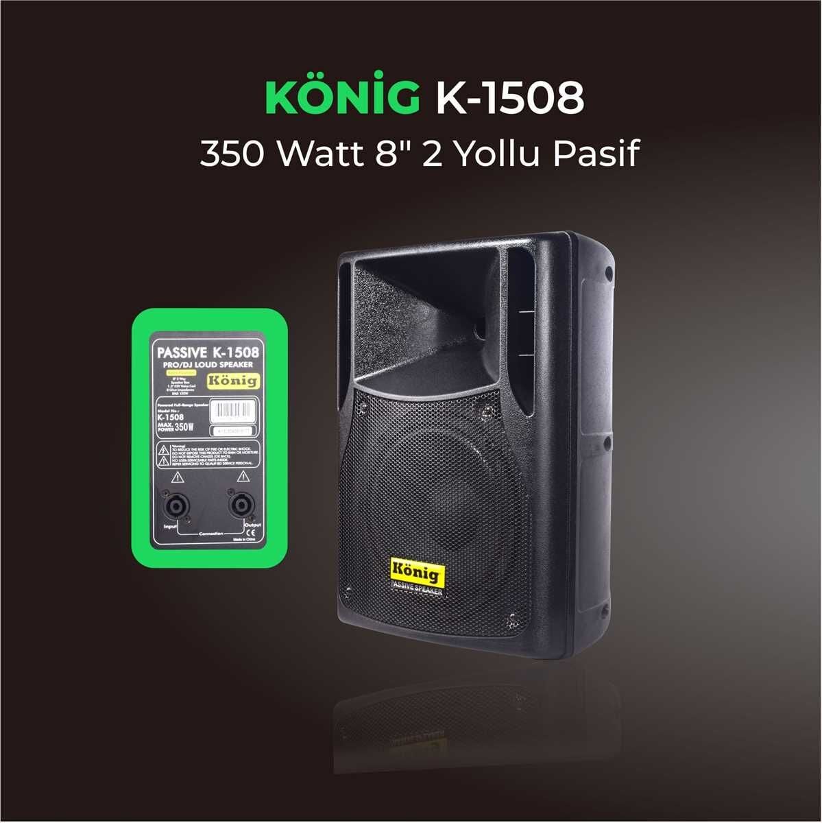 KÖNİG K-1508 8'' 350W PASİF KABİN