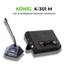 KÖNİG K-301 UHF TEK KANAL KÜRSÜ MİKROFON