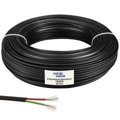 TELEFON KABLOSU 2'Lİ SİYAH FLAT KÖKEN 100 METRE POWERMASTER