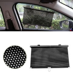 SUNUP SN-22132 ARAÇ İÇİ OTOMATİK GERİ SARIMLI KATLANABİLİR GÖZENEKLİ GÜNEŞLİK 40X125CM