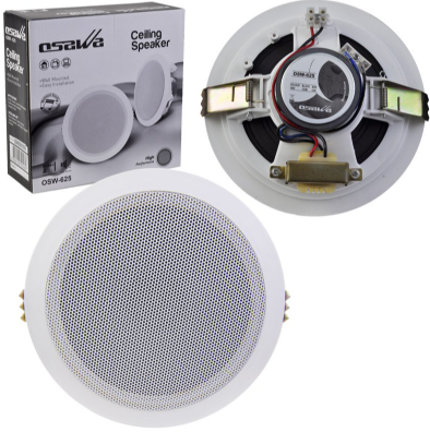 OSAWA OSW-625 13 CM 100 VOLT BEYAZ HAT TRAFOLU ALÇIPAN TAVAN HOPARLÖR