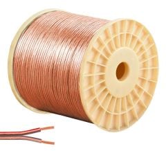 CABLECABLE Hoparlör Kablosu Kordon 2x1.5 Şeffaf Makaralı 150 Metre