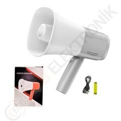 NOTEL 918L 25 WATT BLUETOOTH-USB-SİREN-SES KAYIT ÖZELİKLİ DAHİLİ BATARYALI MİNİ EL TİPİ MEGAFON