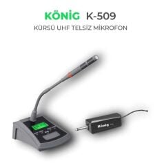 KÖNİG K-509 KÜRSÜ MİKROFON TELSİZ (NEW)